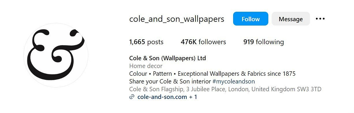 Cole & son