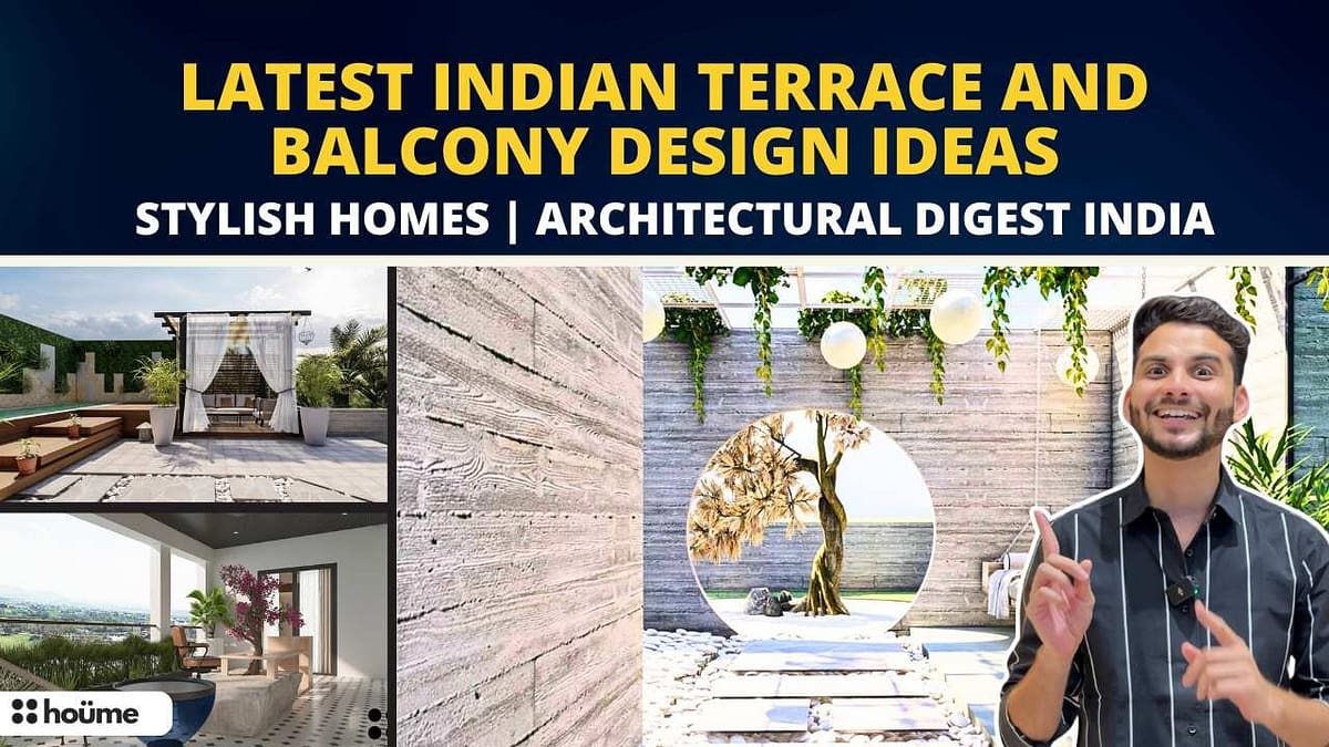 Balcony garden design ideas india | houme india | modern urban terrace oasis with lush greenery