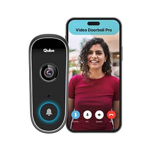 Qubo smart wifi video doorbell pro 2k from hero group