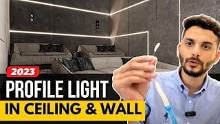 How to Install LED Light Strips as Profile Lights on Walls (by HoumeIndia)