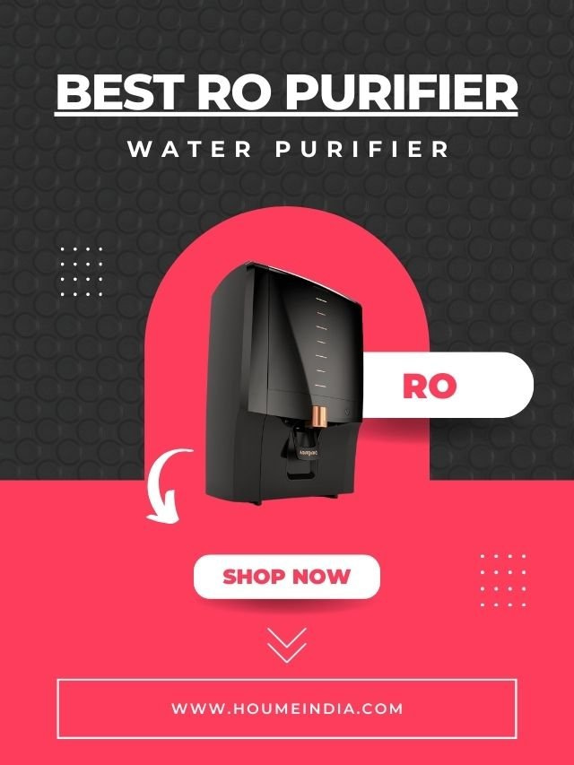 A black and copper water purifier with a digital display, labeled as the "Best RO Purifier.