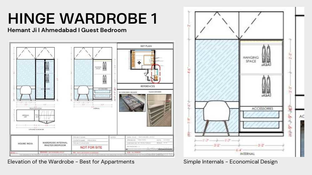 Hinge Wardrobe 1
Hemant Ji I Ahmedabad I Guest Bedroom
Closet